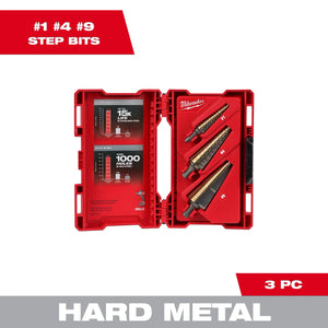 Milwaukee 48-89-9291 Cobalt Step Bit Kit (3-Piece)