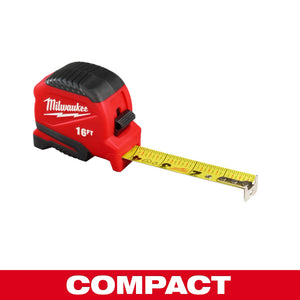 Milwaukee 48-22-1716 16ft Compact Tape Measure