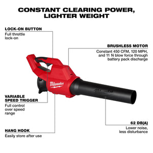 Milwaukee 3044-20 M18 Brushless Handheld Battery Powered Leaf Blower (Tool Only)
