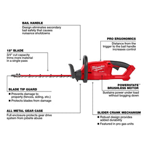 Milwaukee 3001-20 M18 FUEL™ 18" Hedge Trimmer