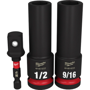 Milwaukee 49-66-4485 SHOCKWAVE Impact Duty 1/2 in. Deep Well Socket Set (3-Pack)