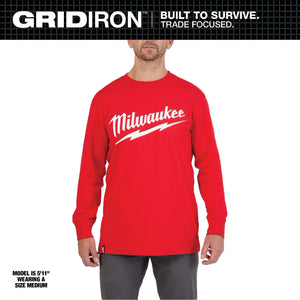 Milwaukee 608R Men's Heavy-Duty Long-Sleeve T-Shirt