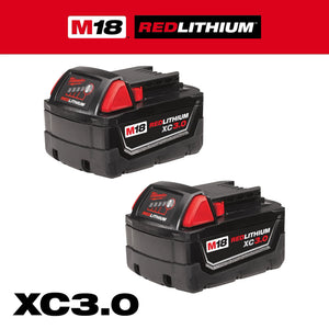 Milwaukee 48-11-1822 M18 REDLITHIUM XC3.0 Battery 2-Pack