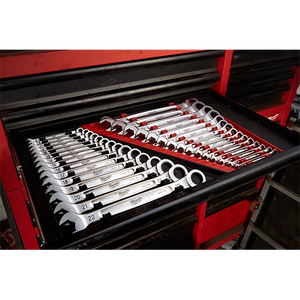 Milwaukee 48-22-9516 15pc Ratcheting Combination Wrench Set - Metric