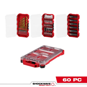Milwaukee 48-32-5162 Impact 60PC Drill, Drive & Fasten Set (Missing Case Clip)