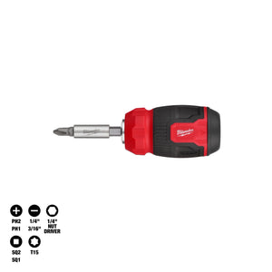 Milwaukee 48-22-2910 8-in-1 Compact Multi-Bit Screwdriver