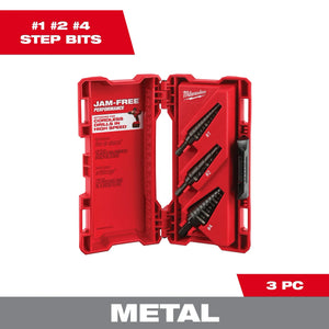 Milwaukee 48-89-9221 Black Oxide Step Drill Bit Set (3-Piece)