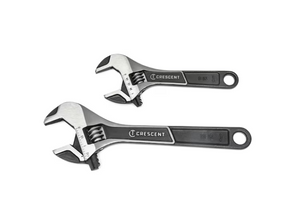 CRESCENT ATWJ2610VS 2 Piece Wide Jaw Adjustable Wrench Set 6" & 10"