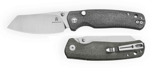 Bestechman BMK24-M-3 Cicada's Wing-Micarta, Grey, 10Cr15CoMoV, Satin