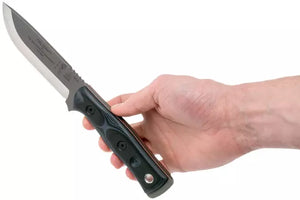TOPS Knives BROS-154-BLK10 Fieldcraft by Brothers of Bushcraft 154cm, Stainless