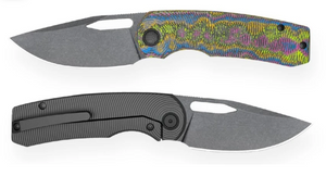 Bestech BT2606B Kriya, 80's Camo Carbon, Titanium & Ripple Pattern, M398, DLC