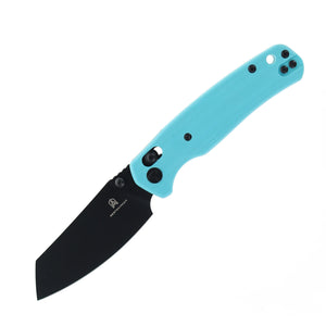 Bestechman Cicada's Wing Bar Lock Knife Light Blue G-10 (3.15" Black PVD)