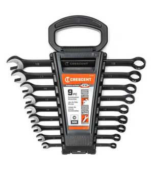 Crescent CCWS9BM 9 Piece Set 12pt Metric Standard Combination Wrench
