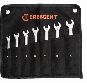 Crescent CCWSRMM7 7-Piece 12-Point Metric Combination Wrench Set