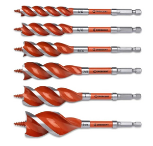 Crescent CDSASET-6 6PC High Speed Auger Set, 6.25"