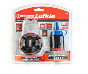 CRESCENT CLA100B 100' Professional Aluminum Chalk Reel with Blue Chalk