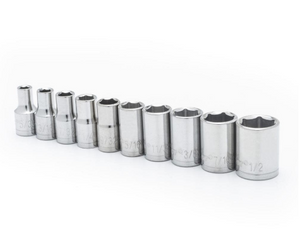 Crescent CSAS8N 10-Piece 1/4" Drive 6-Point SAE Socket Set