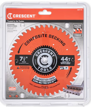 Crescent CSBTX-744 7-1/4", 44-Tooth Composite Decking Circular Saw Blade