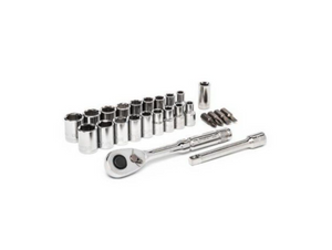 Crescent CSWS1C 25-piece 1/4" drive 6pt SAE/metric mechanics set