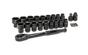 Crescent CX6PT25 25-Piece 3/8" Drive Pass-Thru X6 Std Spline Mechanics Set