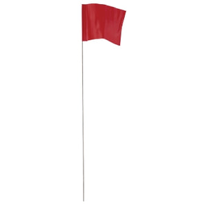 Empire 78-007 2.5 in. x 3.5 in. Red Stake Flags 100CT