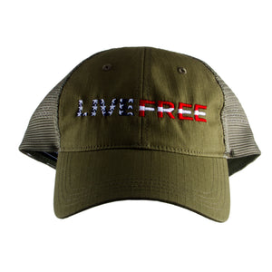Richardson 111T Live Free Snapback Tactical Low Profile Hat