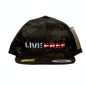 Flexfit Live Free Flat Bill Hat