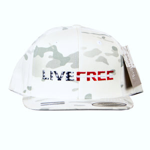 Flexfit Live Free Flat Bill Hat