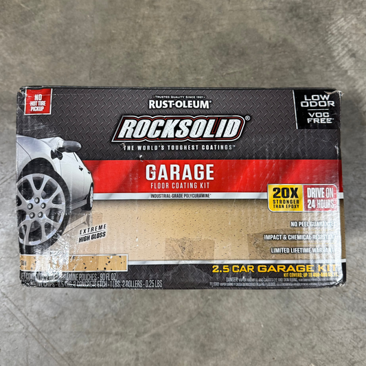 Rust-Oleum ROCKSOLID Polycuramine 2.5 Car Garage Floor Kit - Tan