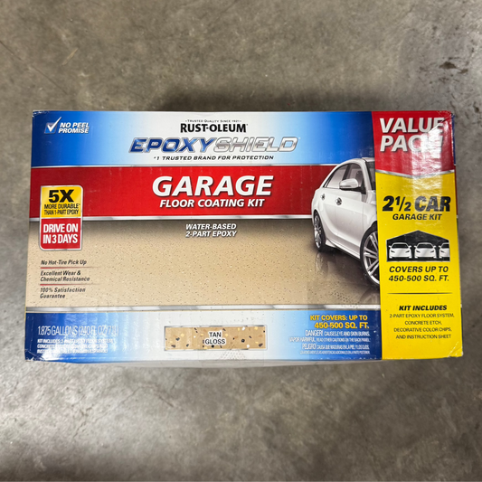 Rust-Oleum EpoxyShield 240 oz. 2.5-Car Garage Floor Kit - Tan
