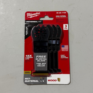 Milwaukee 49-25-1103W 1-3/8 in. Multi-Tool Oscillating Blade Set (4-Piece)
