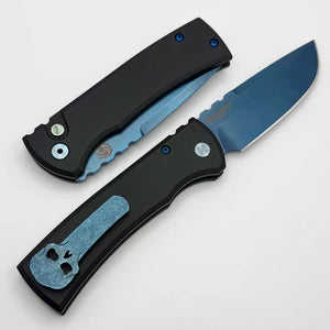 Chaves Pro-Tech Redencion 229 Auto Sapphire w/ Black Handle S35VN