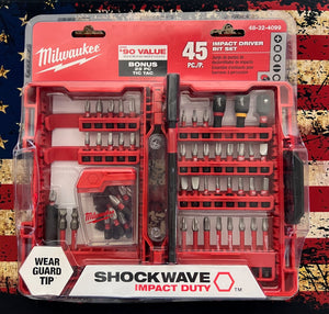 Milwaukee 48-32-4099 Impact Bit Set 45pc + Bonus 25pc Tic Tac - 70pc