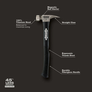 Stiletto TI12SC-F 12oz Titanium Smooth Face Hybrid Fiberglass