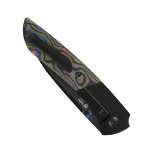 Kizer Spitfire | S35VN | Polished DLC | Titanium & Camo Carbon 80's | 3690A2