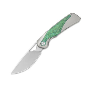Kizer Topsail Frame Lock Knife Titanium + Crystalized Ti (3.1" BB) Ki3735A4
