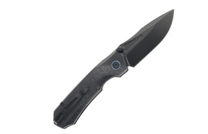 Remette MC25B Rhino Knife, Micarta, 14C28N, Titanium Plating + Stone Wash