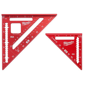 Milwaukee MLSQ070P 7 in. Rafter Square and 4-1/2 in. Aluminum Trim Square Set