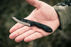 TOPS Knives MSK-GB Mini Scandi with Green/Black G-10