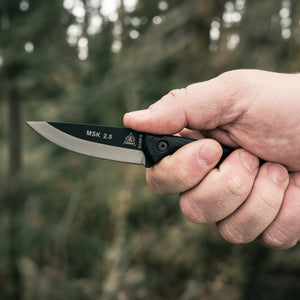 TOPS Knives MSK-GB Mini Scandi with Green/Black G-10