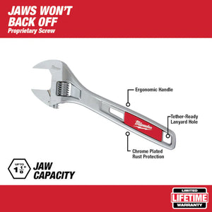 Milwaukee 48-22-7408 8 in. Adjustable Wrench