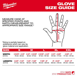 Milwaukee 48-22-8934B Cut 3 Dipped Gloves – XXL (12 Pack)