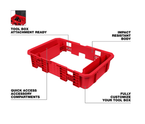 Milwaukee 48-22-8029 Tool Box Attachment Ready Tray for PACKOUT™ Tool Boxes