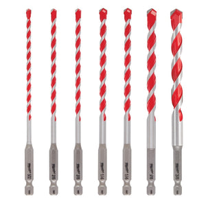 Milwaukee 48-20-9052 7PC Impact Duty Carbide Hammer Drill Bit Set (No Case)