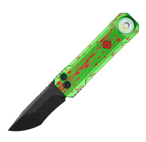 Oknife OKNIFE LK (Zombie Green) Folding Knife with Rechargeable Flashlight & RGB Light