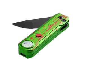 Oknife OKNIFE LK (Zombie Green) Folding Knife with Rechargeable Flashlight & RGB Light