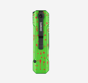 Oknife OKNIFE LK (Zombie Green) Folding Knife with Rechargeable Flashlight & RGB Light