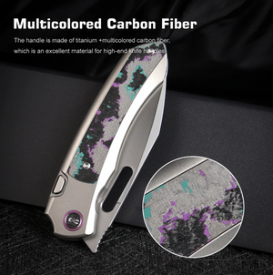 Remette ORCAJY RT-Orca Knife, Titanium + Carbon Fiber (Jazzy CamoCarbon), M390