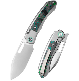 Remette ORCAKD RT-Orca Knife, Titanium + Carbon Fiber (Kelp Bed CamoCarbon)