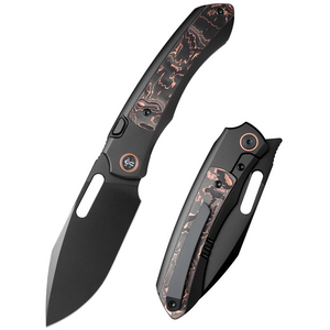 Remette ORCATB RT-Orca Knife, Titanium + Copper Foil Carbon Fiber, M390, Fine